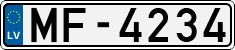License plate of Latvia, Regular car plates