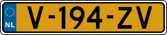 License plate of the Netherlands, Light Commercial Vehicles (1994 system)