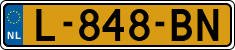 License plate of the Netherlands, Cars