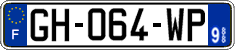 French license plate, SIV (ordinary)