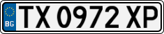 License plate of Bulgaria, Cars