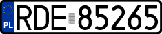 License plates of Poland, Regular car plates