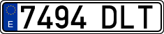 License plates of Spain, Ordinary (2000)