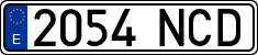 License plates of Spain, Ordinary (2000)