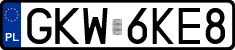 License plates of Poland, Regular car plates