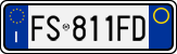License plate of Italy, Cars (1994 year series)