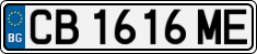 License plate of Bulgaria, Cars