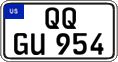 Federal license plates, US Army in Germany