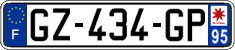 French license plate, SIV (ordinary)