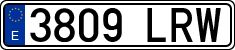 License plates of Spain, Ordinary (2000)