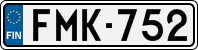 License plate of Finland, Cars