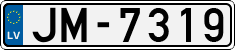 License plate of Latvia, Regular car plates