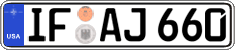 Federal license plates, US Army in Germany