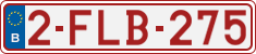 License plate of Belgium, Regular plates (2010)