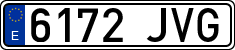 License plates of Spain, Ordinary (2000)