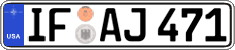 Federal license plates, US Army in Germany