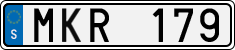 License plate of Sweden, Regular plates