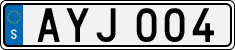 License plate of Sweden, Regular plates