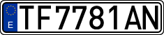 License plates of Spain, 1971 year series