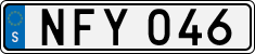 License plate of Sweden, Regular plates