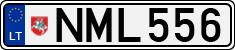 License plate of Lithuania, Cars