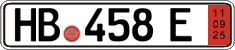 German license plate, Export transit plates