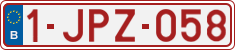 License plate of Belgium, Regular plates (2010)
