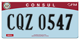 Federal license plates, Diplomatic
