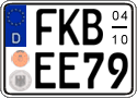 German license plate, Seasonal plates