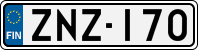 License plate of Finland, Cars