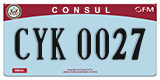 Federal license plates, Diplomatic