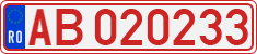 License plate of Romania, Provisional