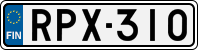 License plate of Finland, Cars