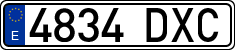 License plates of Spain, Ordinary (2000)