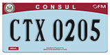 Federal license plates, Diplomatic