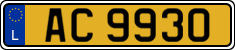License plate of Luxembourg, 2003 year system