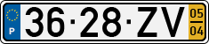 License plate of Portugal, Regular plates
