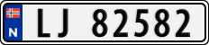 License plate of Norway, Cars