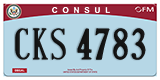 Federal license plates, Diplomatic