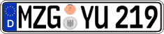 German license plate, Regular plates