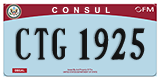 Federal license plates, Diplomatic