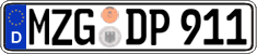 German license plate, Regular plates