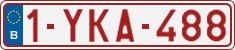 License plate of Belgium, Regular plates (2010)
