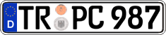 German license plate, Regular plates
