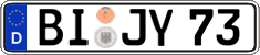 German license plate, Regular plates