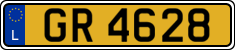 License plate of Luxembourg, 2003 year system