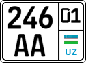 License plate of Uzbekistan, Motorcycles