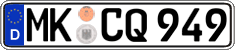 German license plate, Regular plates