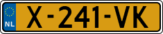 License plate of the Netherlands, Cars