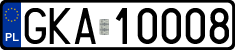 License plates of Poland, Regular car plates